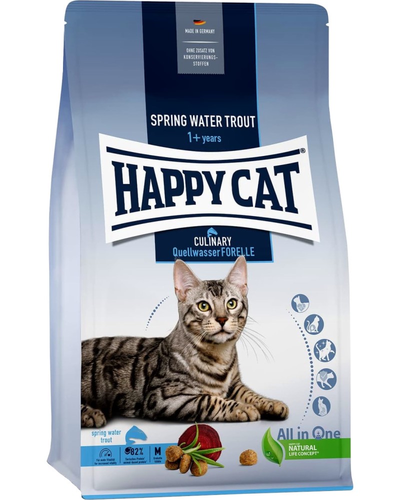     Happy Cat Adult Spring Water Trout - 0.3 ÷ 10 kg,  ,   Culinary,    - 