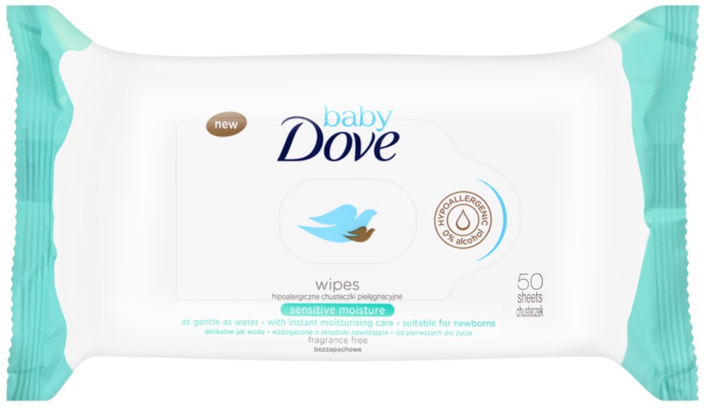 Baby Dove Wipes Sensitive Moisture -          50    "Baby Dove" -  