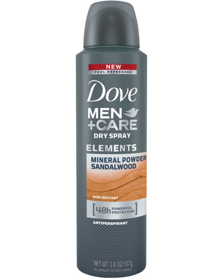 Dove Men+Care Elements Dry Spray Antiperspirant -        Elements - 