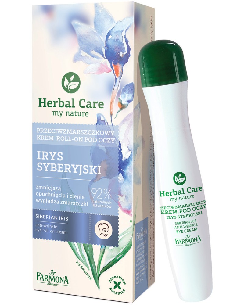Farmona Herbal Care Siberian Iris Anti-Wrinkle Eye Roll-On Cream -           Herbal Care - 