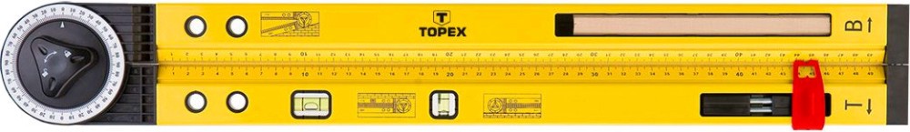 Алуминиев ъгломер Topex Алуминиев ъгломер Topex - С дължина 50 cm и 2 либели -