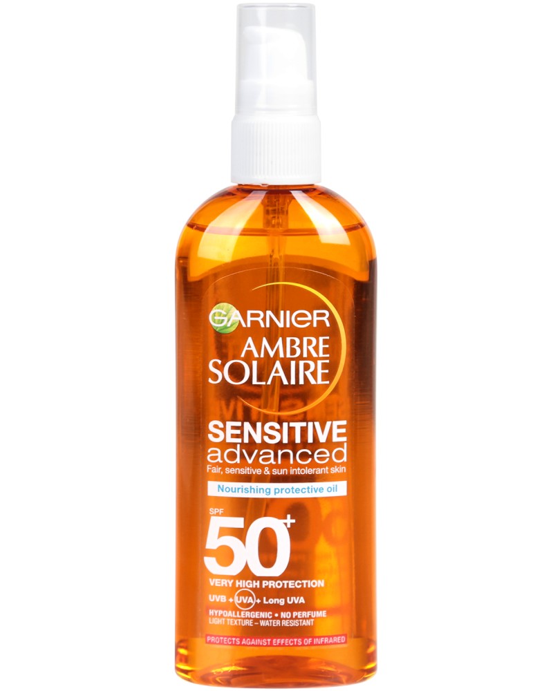 Garnier Ambre Solaire Sensitive Advance Oil SPF 50+ -        Ambre Solaire - 