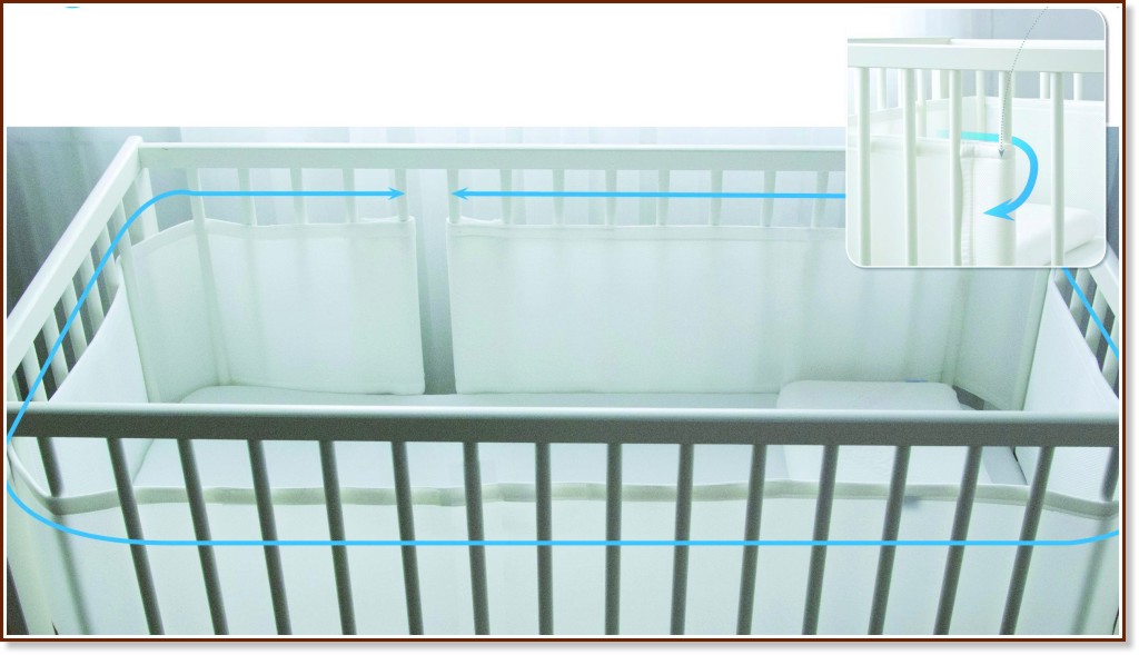 Обиколник за бебешко легло BabyMatex Bump Air Обиколник за бебешко легло BabyMatex Bump Air - За легла 70 x 140 cm - продукт