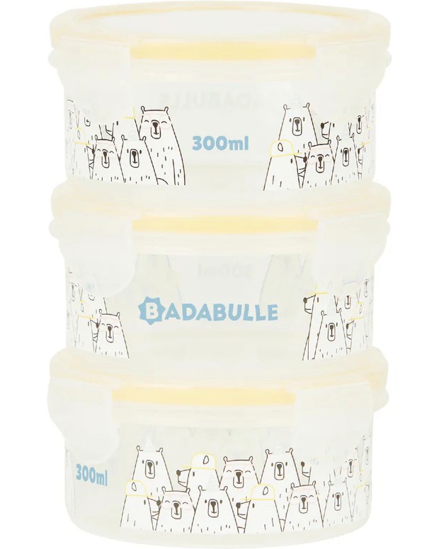 ���������� �� ����� Badabulle - 3 x 300 ml, �� 0+ ������ - �������