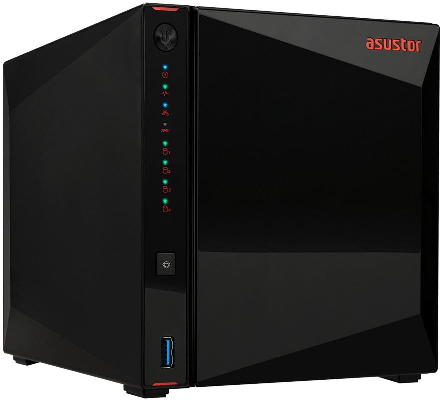 NAS  Asustor Nimbustor AS5304T - 2 x M.2 , 4 x HDD , 3 x USB-A 3.2, 2 x 2.5 RJ45 - 