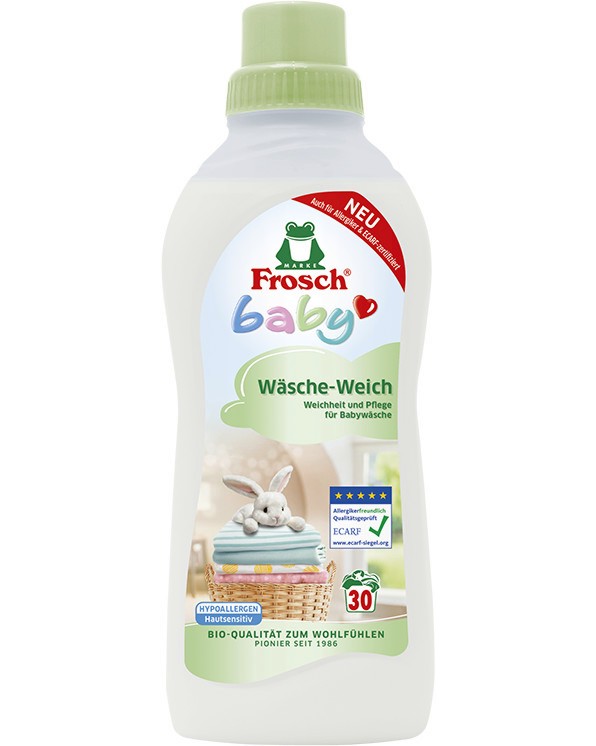 Омекотител за бебешки дрехи Frosch Baby Омекотител за бебешки дрехи Frosch Baby - 750 ml - омекотител