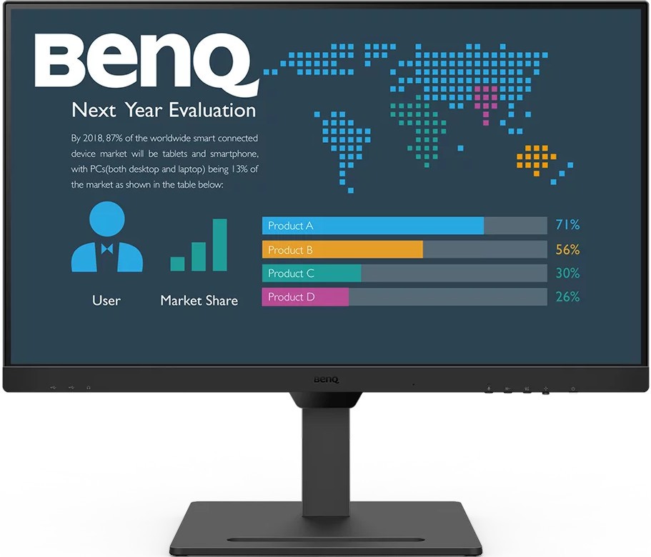  BENQ BL2790QT - 27", IPS, 16:9, 75 Hz, 2560 x 1440, HDMI 1.4, DisplayPort 1.2, USB-C - 