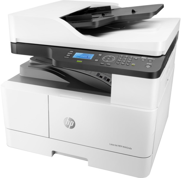 ������� ����������������� ���������� HP LaserJet MFP M443nda - ���������� ������� / ����� / ������, 1200 x 1200 dpi, 25 pages/min, USB, Ethernet, �4, ���������� ����� - 
