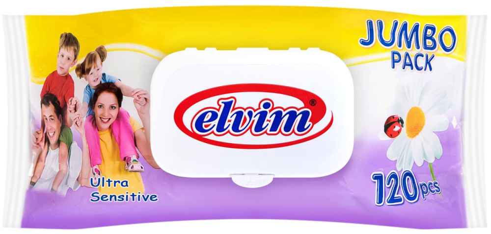 Elvim Family Wet Wipes Ultra Sensitive -      120  -  