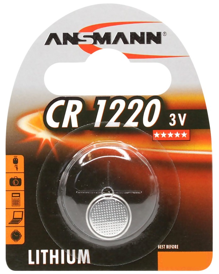   CR1220 -  3V - 1  - 