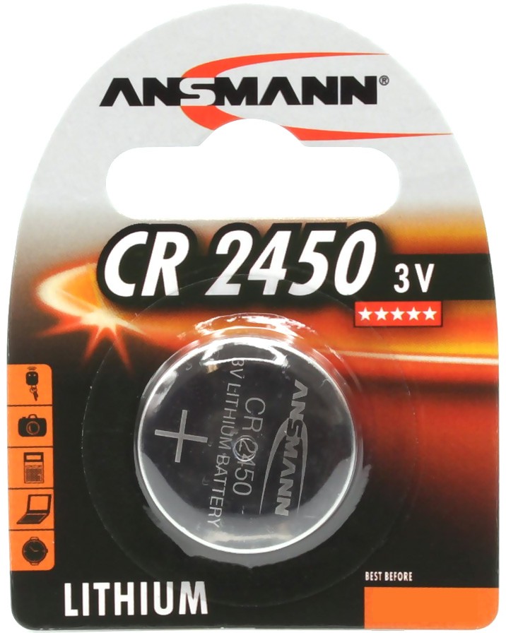   CR2450 -  3V - 1  - 