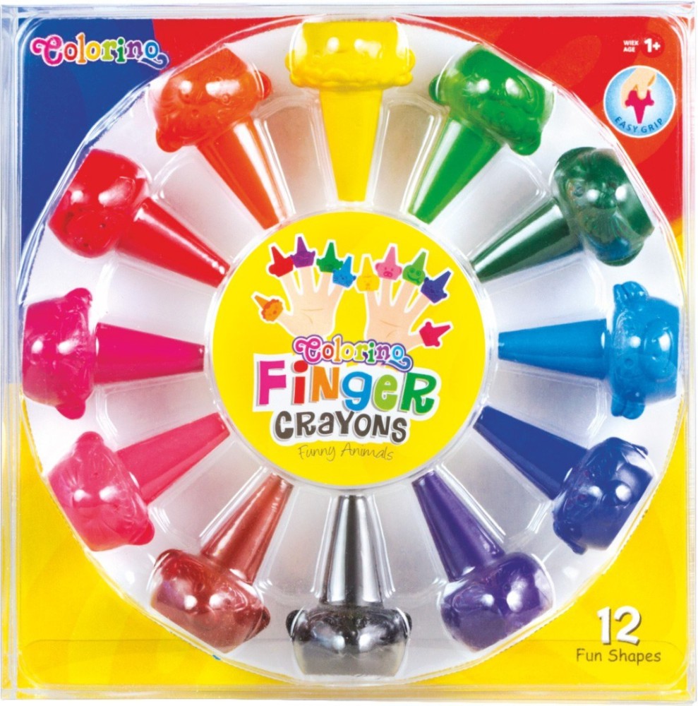    Colorino Kids Finger Crayons - 12  - 