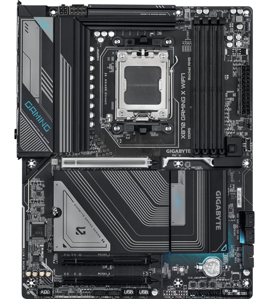 Дънна платка Gigabyte X870 Gaming WIFI 7 Дънна платка Gigabyte X870 Gaming WIFI 7 - LGA 1700, Intel H610, DDR5, Micro ATX -