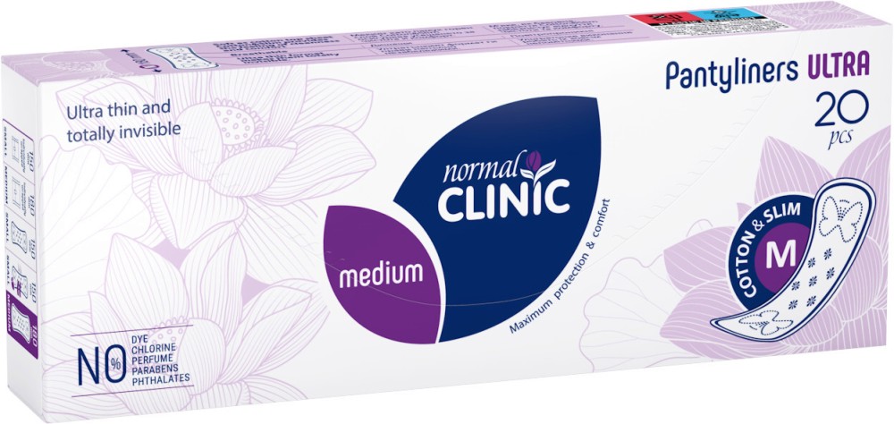 Normal Clinic Ultra Cotton & Slim Medium - 20      Ultra -  