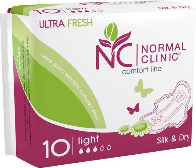 Normal Clinic Fresh Silk & Dry Light - 10       Comfort Ultra -  