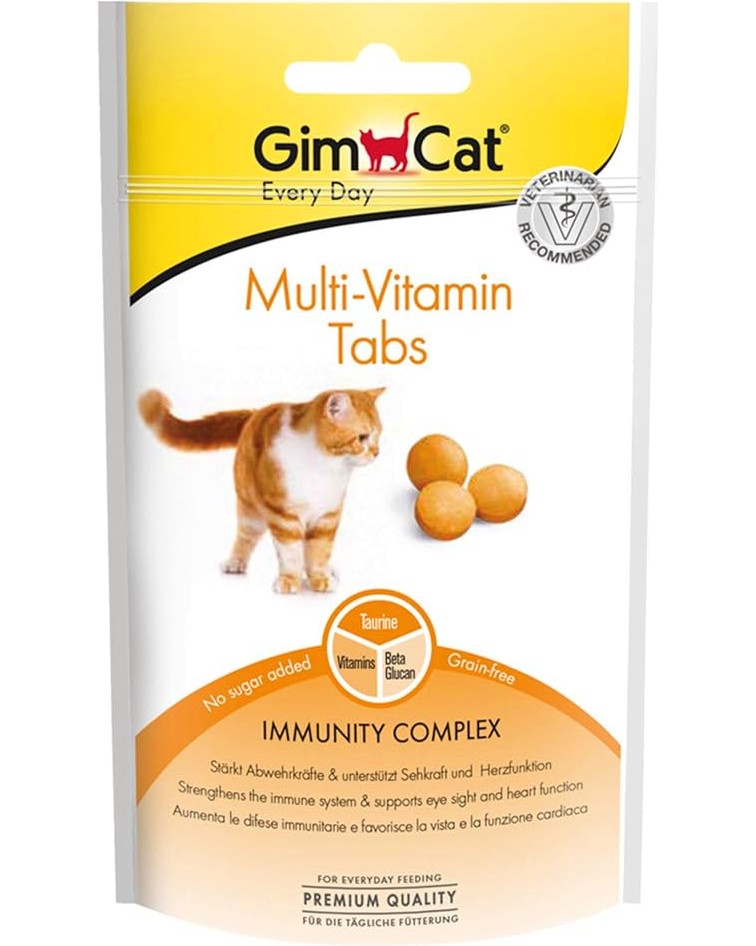    GimCat Multi-Vitamin Tabs - 40 g,  ,   - - 