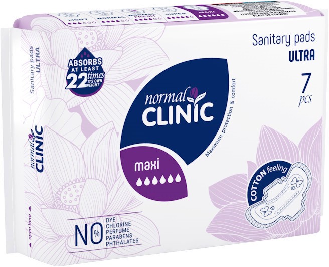 Normal Clinic Ultra Cotton Maxi - 7         Ultra -  