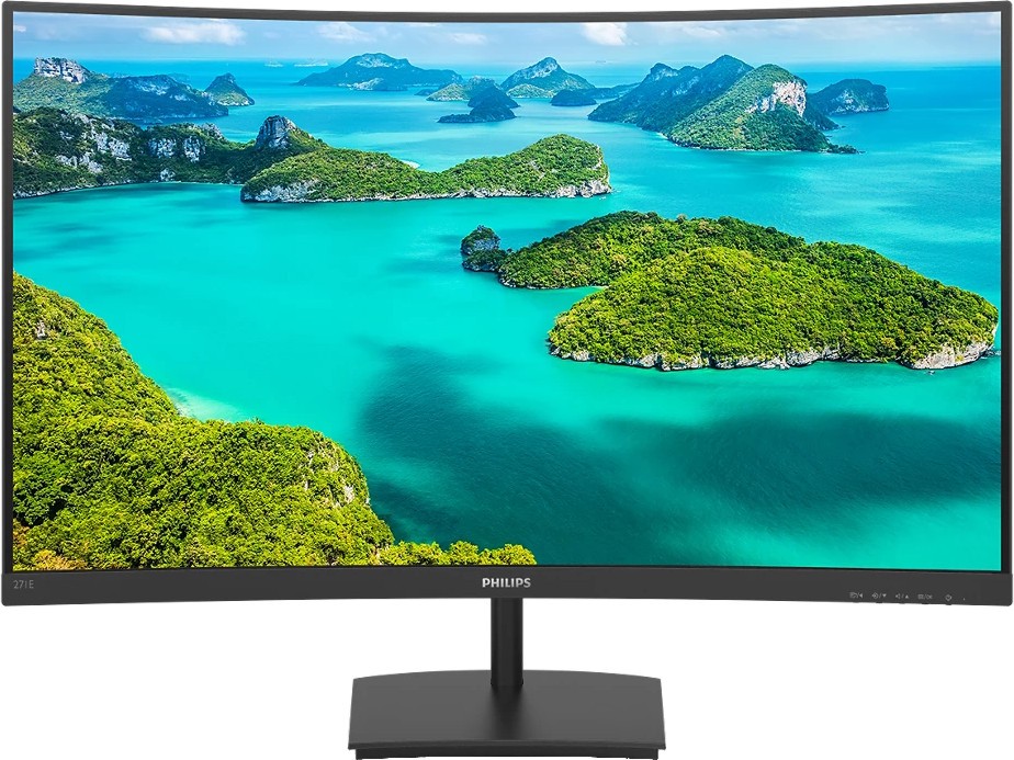 ������� Philips 271E1SCA - 27", VA, 75 Hz, 16:9, 1920 x 1080, 4 ms, HDMI, VGA, AMD FreeSync - 