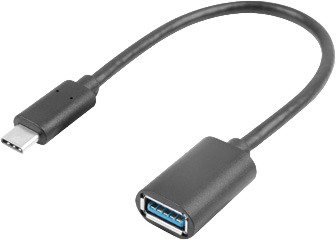 ������� USB-C male ��� USB-A female Lanberg - 15 cm - 