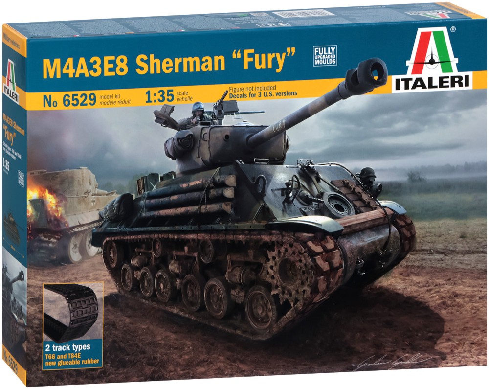   - M4A3E8 Sherman Fury -   - 