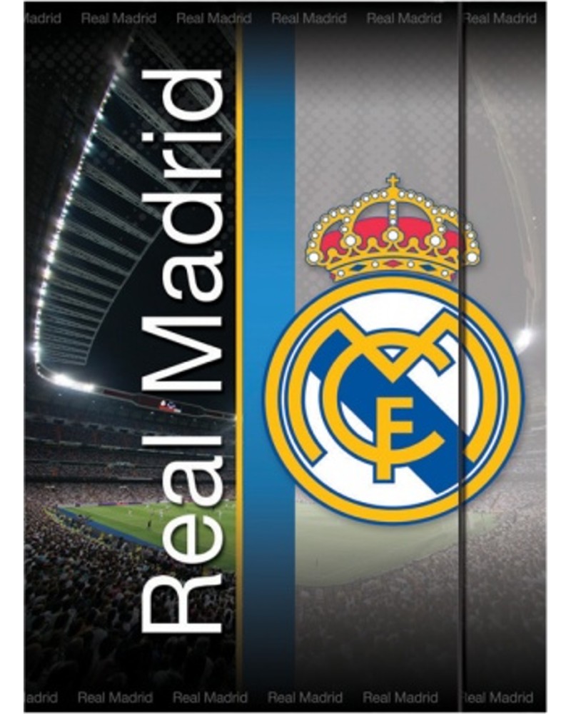 Папка с ластик Eurocom - ФК Реал Мадрид - Формат A4 - 