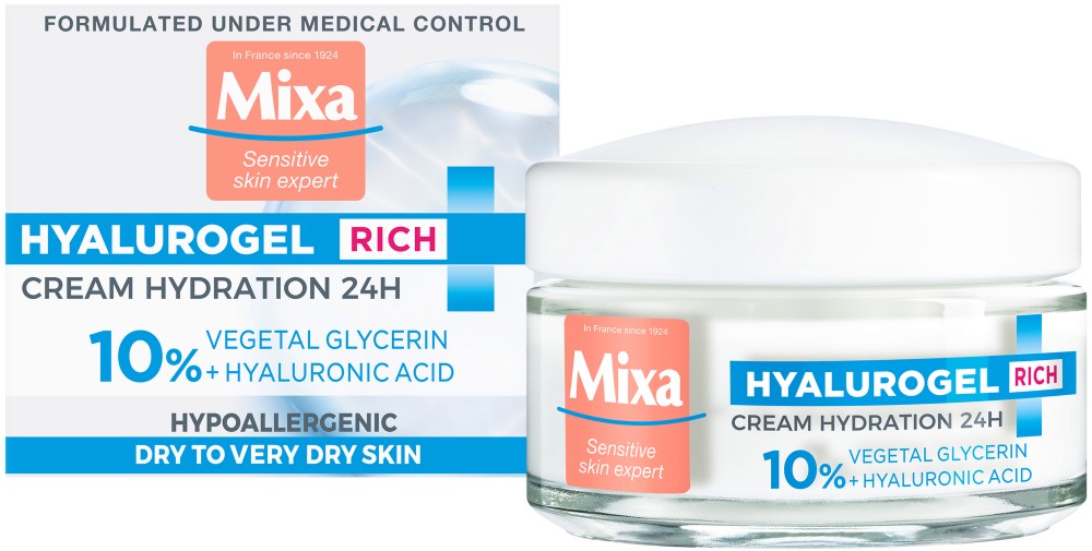 Mixa Hyalurogel Rich Cream -            Hyalurogel - 