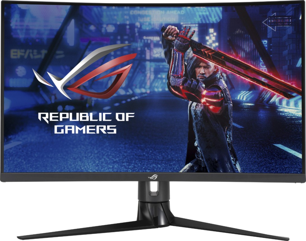 Монитор ASUS ROG Strix XG32VC Монитор ASUS ROG Strix XG32VC - 31.5", VA, 170 Hz, 16:9, 2560 x 1440, 1 ms, HDMI, DisplayPort, USB-C, AMD FreeSync Premium Pro, от серията ROG -