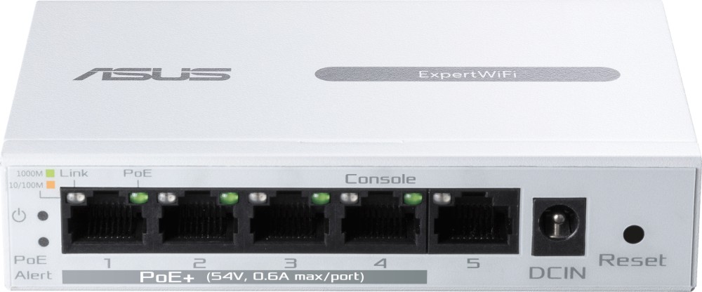 Суич ASUS ExpertWiFi EBP15 Суич ASUS ExpertWiFi EBP15 - 5 x 10/100/1000 Mbps RJ45, 10 Gbps -