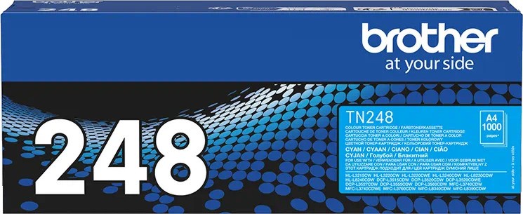 Тонер касета Brother TN-248C Cyan Тонер касета Brother TN-248C Cyan - 1000 страници -