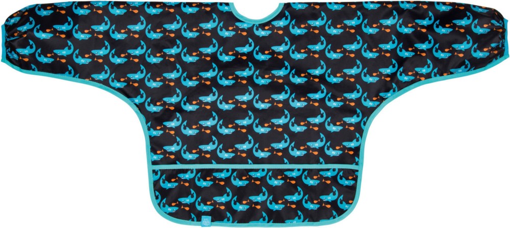 Лигавник с ръкави и джоб - Shark Ocean Лигавник с ръкави и джоб - Shark Ocean - За бебета над 12 месеца - продукт