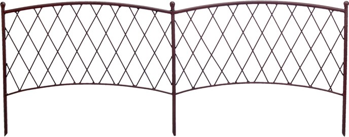 Ниска градинска ограда Nortene Classic metal border Ниска градинска ограда Nortene Classic metal border - 1 модул с дължина 1 m -