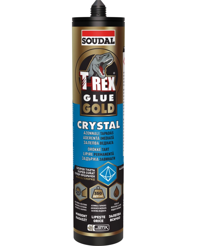 �������� ������ Soudal T-Rex Glue Gold Crystal - 290 ml - 