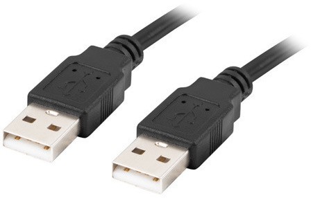 Кабел USB-A male към USB-A male Lanberg Кабел USB-A male към USB-A male Lanberg - С дължина 1.8 m -