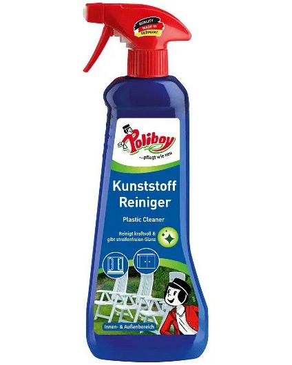 Почистващ препарат за пластмаса Poliboy Почистващ препарат за пластмаса Poliboy - 500 ml, с аромат на портокал - почистващ препарат