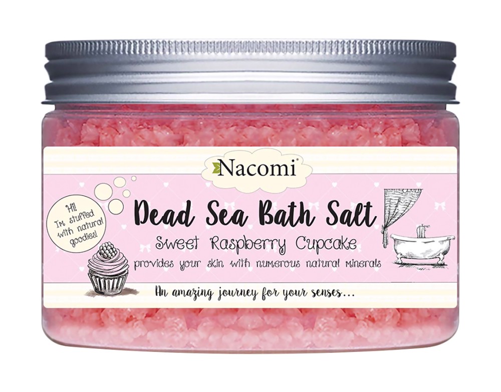 Nacomi Dead Sea Bath Salt Sweet Raspberry Cupcake -             - 