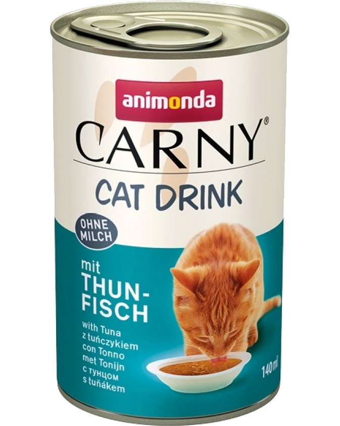Консерва за котки Carny Cat Drink Консерва за котки Carny Cat Drink - 140 ml, напитка с риба тон, от 1 до 6 години - продукт