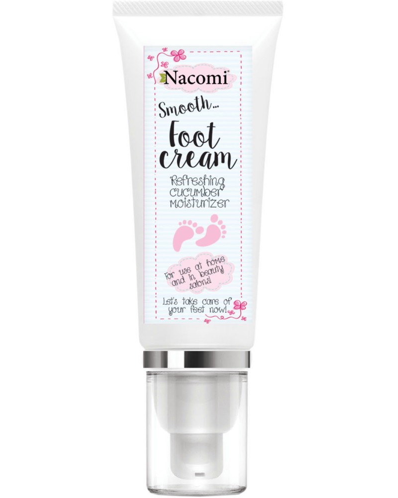 Nacomi Smooth Foot Cream Refreshing Cucumber Moisturizer -        - 