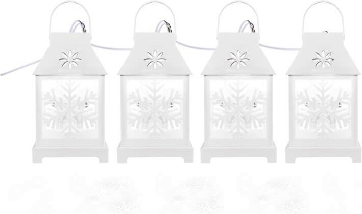 Коледни LED лампички - снежинки Emos DCLC02 Коледни LED лампички - снежинки Emos DCLC02 - 4 броя с размери 6.5 x 11.5 cm -