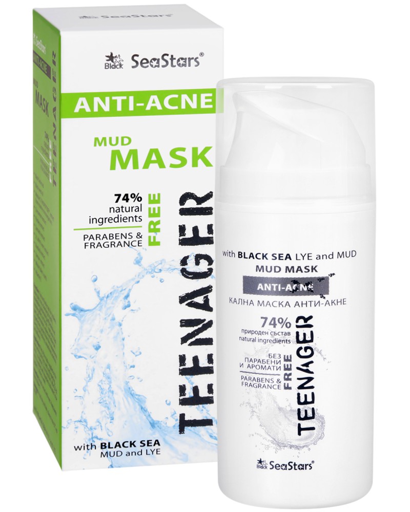 Black Sea Stars Teenager Anti-Acne Mud Mask -           Teenager Anti-Acne - 
