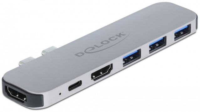   USB-C DeLock - 6  (2 x HDMI, 3 x USB-A 3.2 Gen 1, 1 x USB-C PD) - 