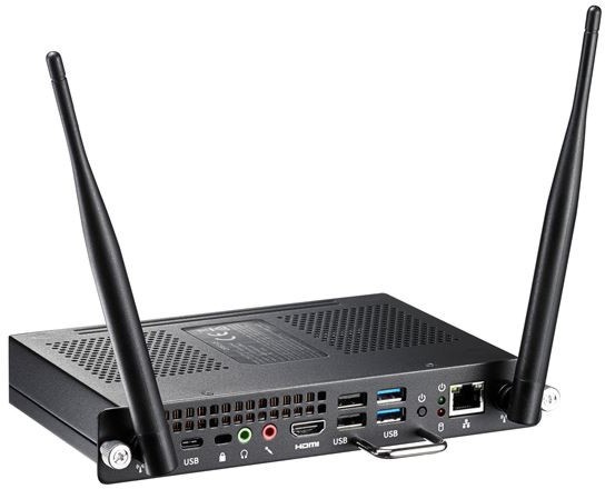���������� ����� �� ������������ ������� Optoma OPS3-i5-TPM - Intel Core i5-10210U, 8 GB RAM DDR4, 128 GB SSD, Intel UHD Graphics - 