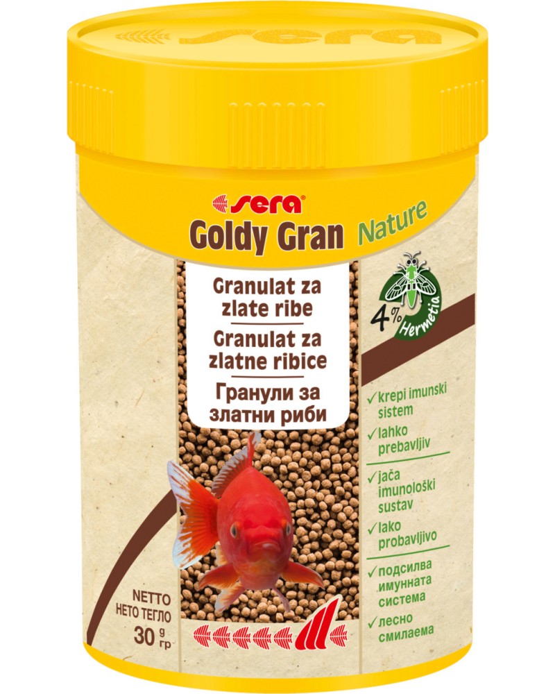    sera Goldy Gran - 30 g ÷ 2.9 kg,   Nature - 