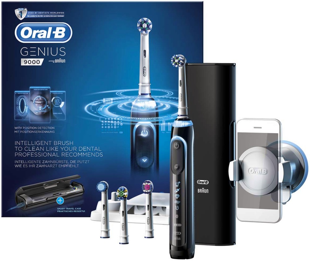 Oral-B Genius 9000 Rechargeable Electric Toothbrush -      3  , Bluetooth      - 