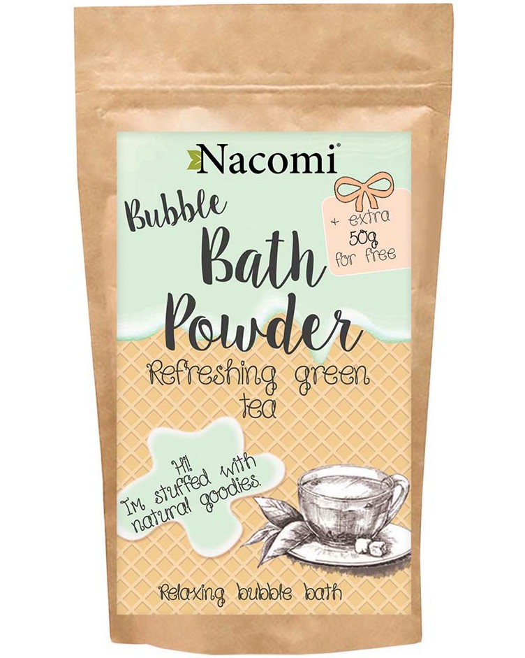 Nacomi Refreshing Green Tea Bath Powder -          - 