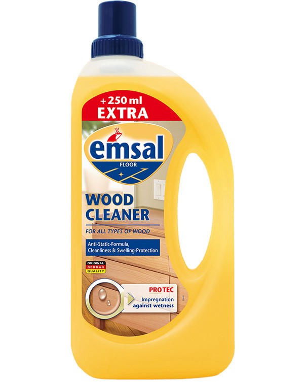 Препарат за почистване на дърво Emsal Wood Cleaner Препарат за почистване на дърво Emsal Wood Cleaner - 1 l - почистващ препарат