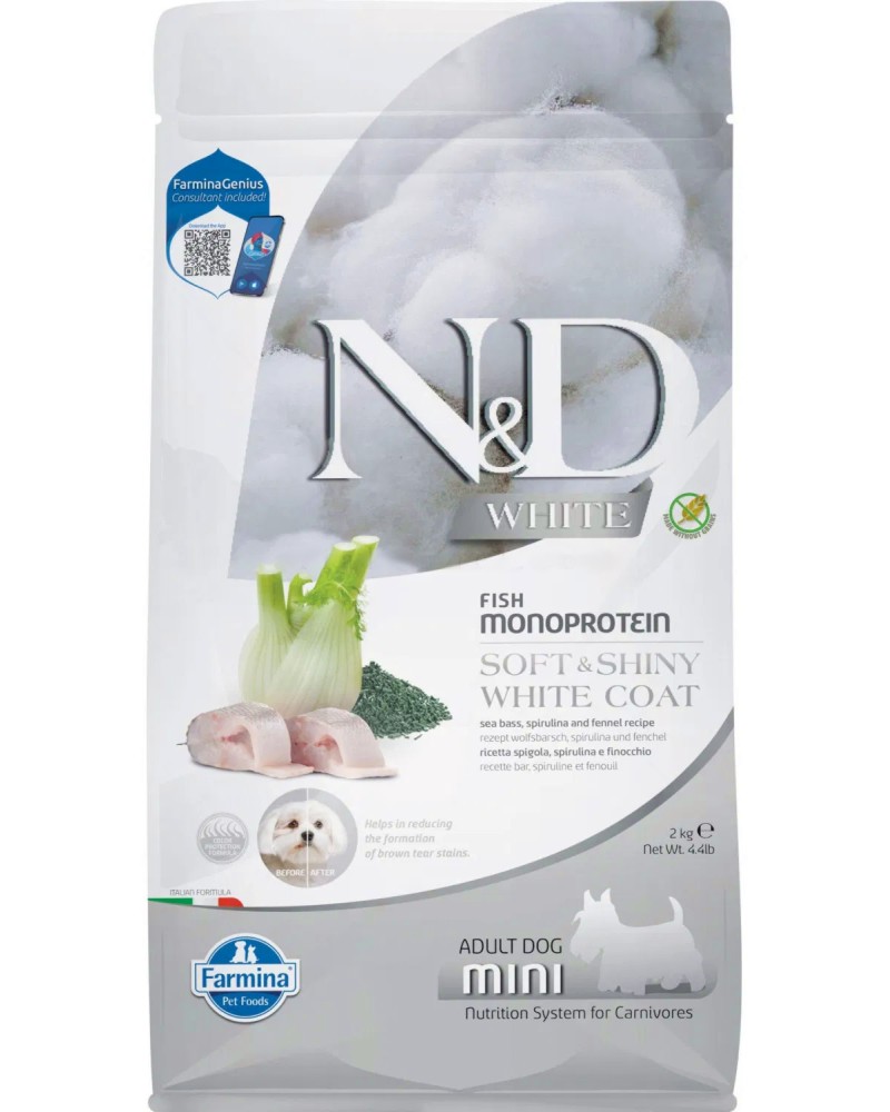        N&D White Adult Mini - 2 kg,  ,   ,   ,  1  - 