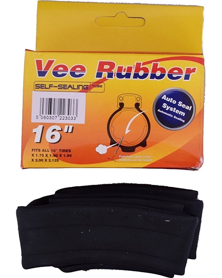 Вътрешна гума за велосипед Vee Rubber AV - Размер 16" x 1.75 / 2.125 - 