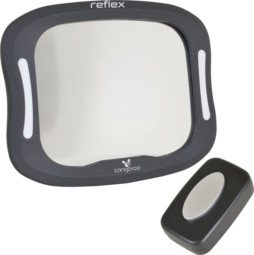 Огледало за задна седалка Cangaroo Reflex Огледало за задна седалка Cangaroo Reflex - Със светлини и дистанционно управление - продукт