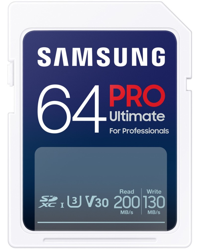 SDXC   64 GB Samsung PRO Ultimate - A2, UHS-I, U3, V30  SD  - 
