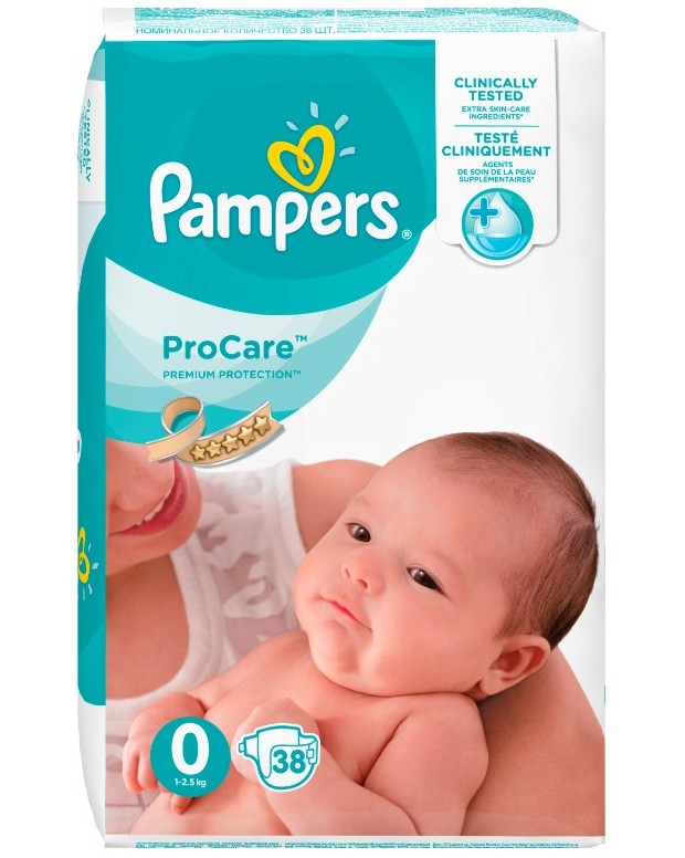 Pampers ProCare Premium Protection 0 - ������ �� ���������� �������� �� ������ � ����� ��� 2.5 kg - �������
